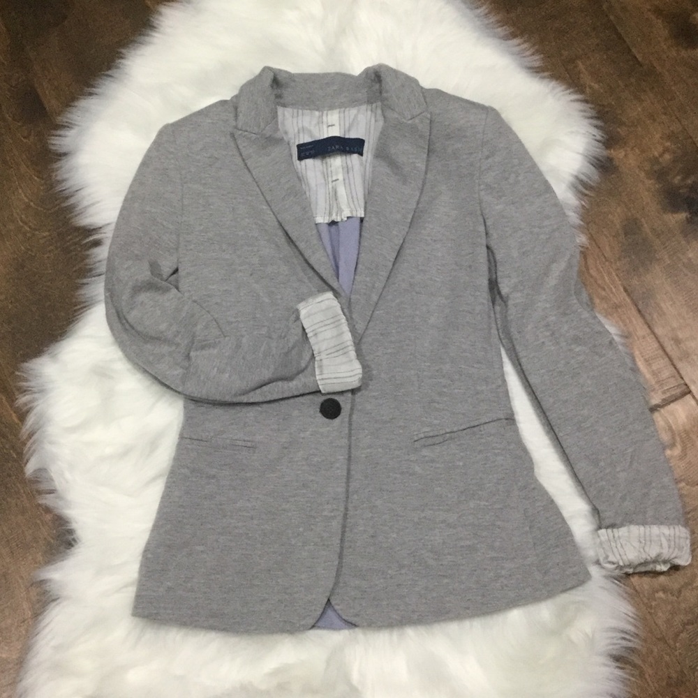 Zara basic XS cotton blazer sweater